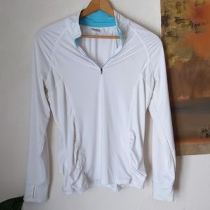 White and real Athleta top